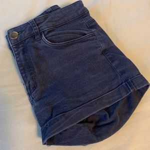 H&M navy blue denim shorts
